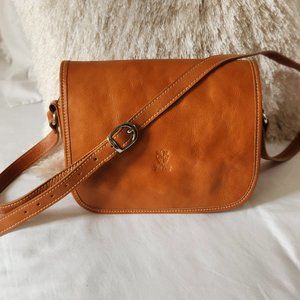 Italian Hand Made Leather Crossover  Bag